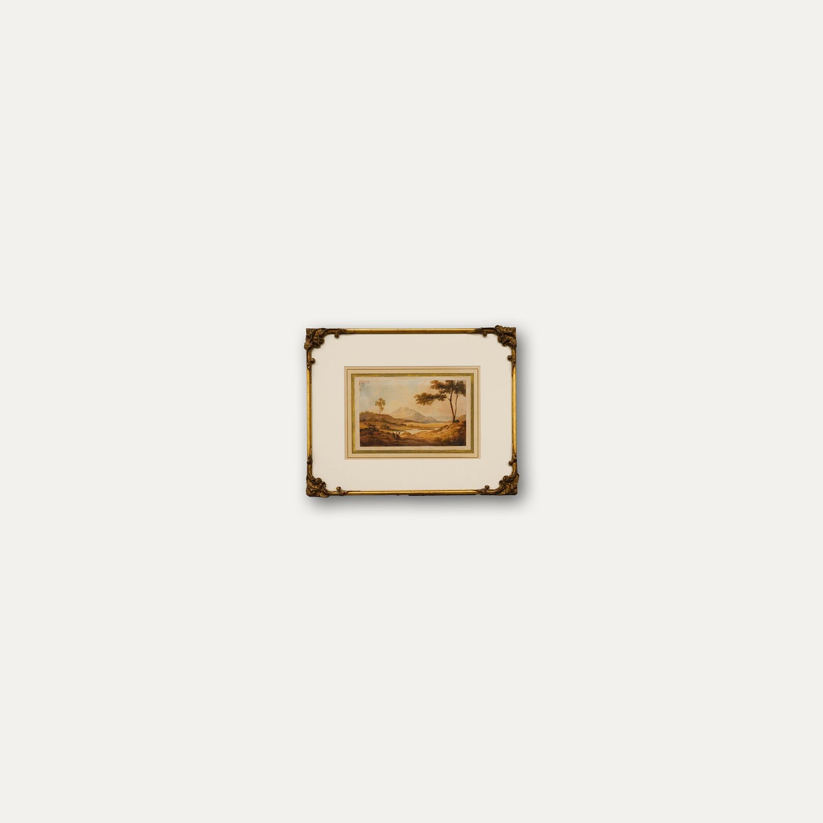 Follower Of John Varley (1778 1842) Framed Watercolour, Hermit In A Landscape photo vinterior