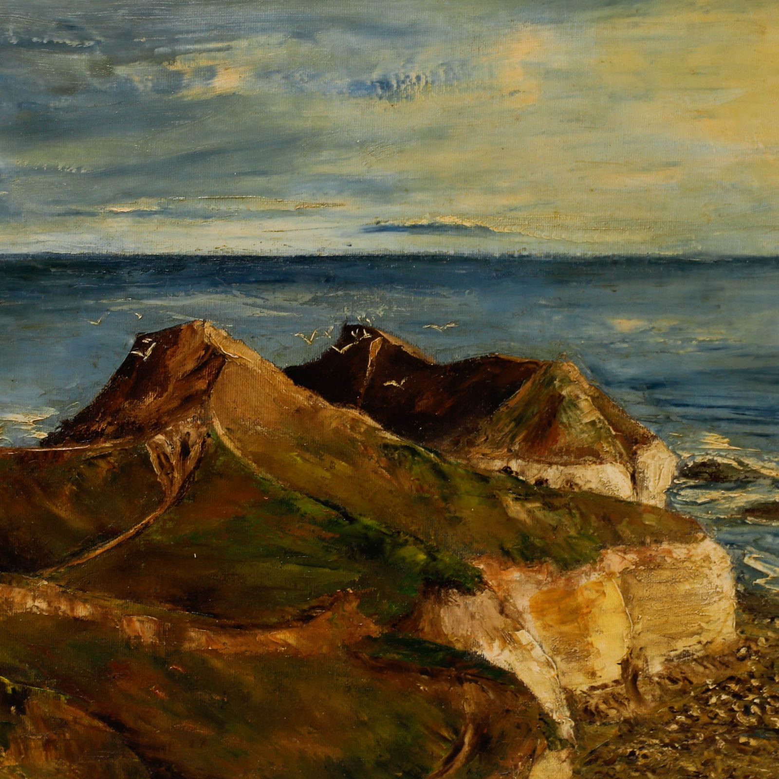 Gwen Howard  20th Century Oil, North Landing, Flamborough photo Art