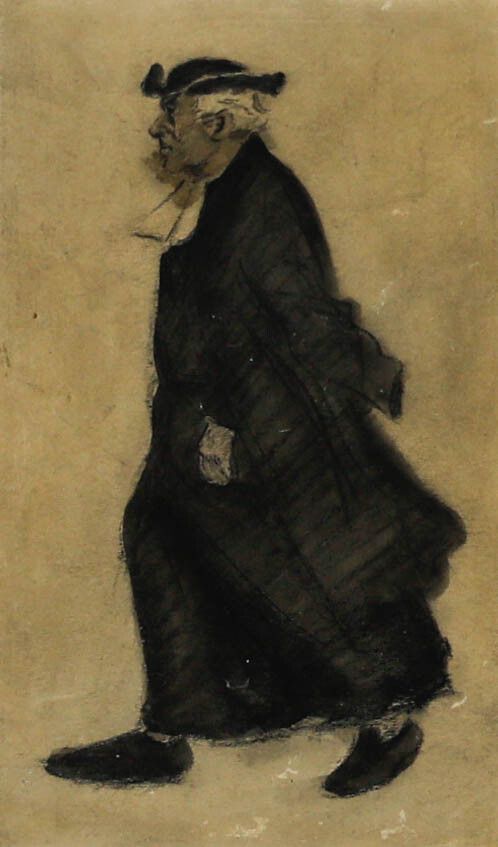Attrib. William Niven (1890 1947) Framed Watercolour, Portrait Of A Cleric photo furniture