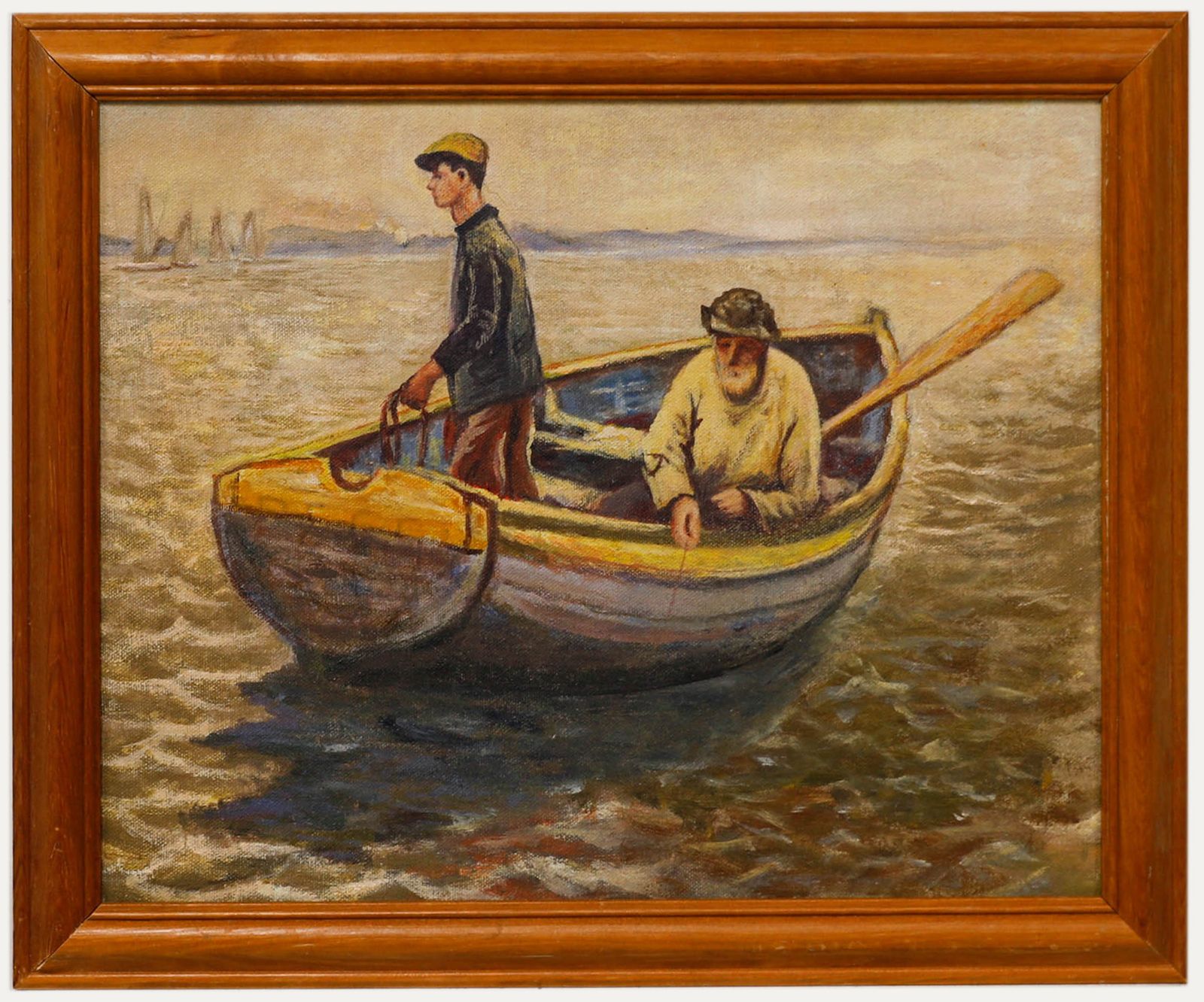 After Harold Harvey Framed 20th Century Oil, In The Whiting Ground