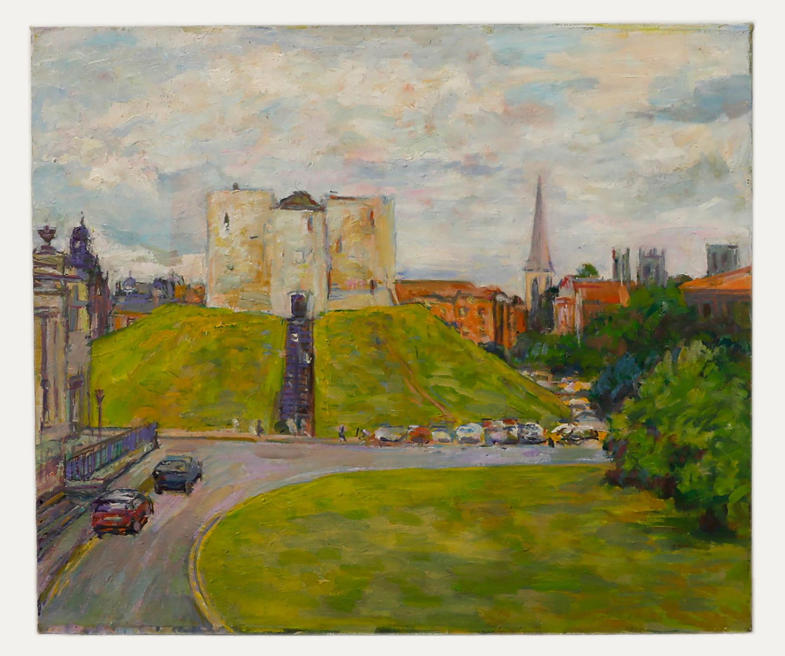 Simon Goldberg (1916 2002) 2000 Oil, Clifford's Tower, York photo furniture