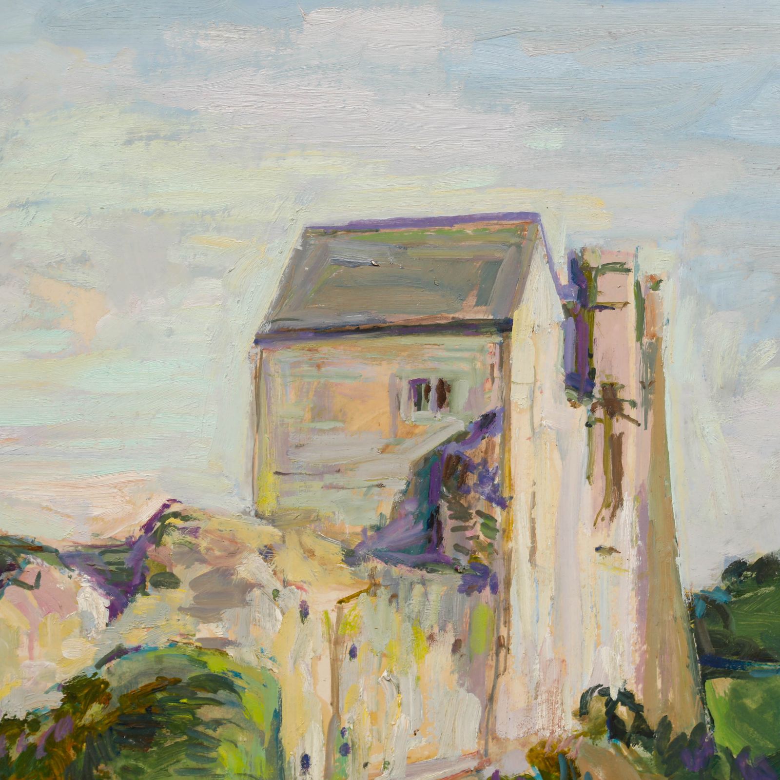 Simon Goldberg (1916 2002) 20th Century Oil, Helmsley Castle II photo Art