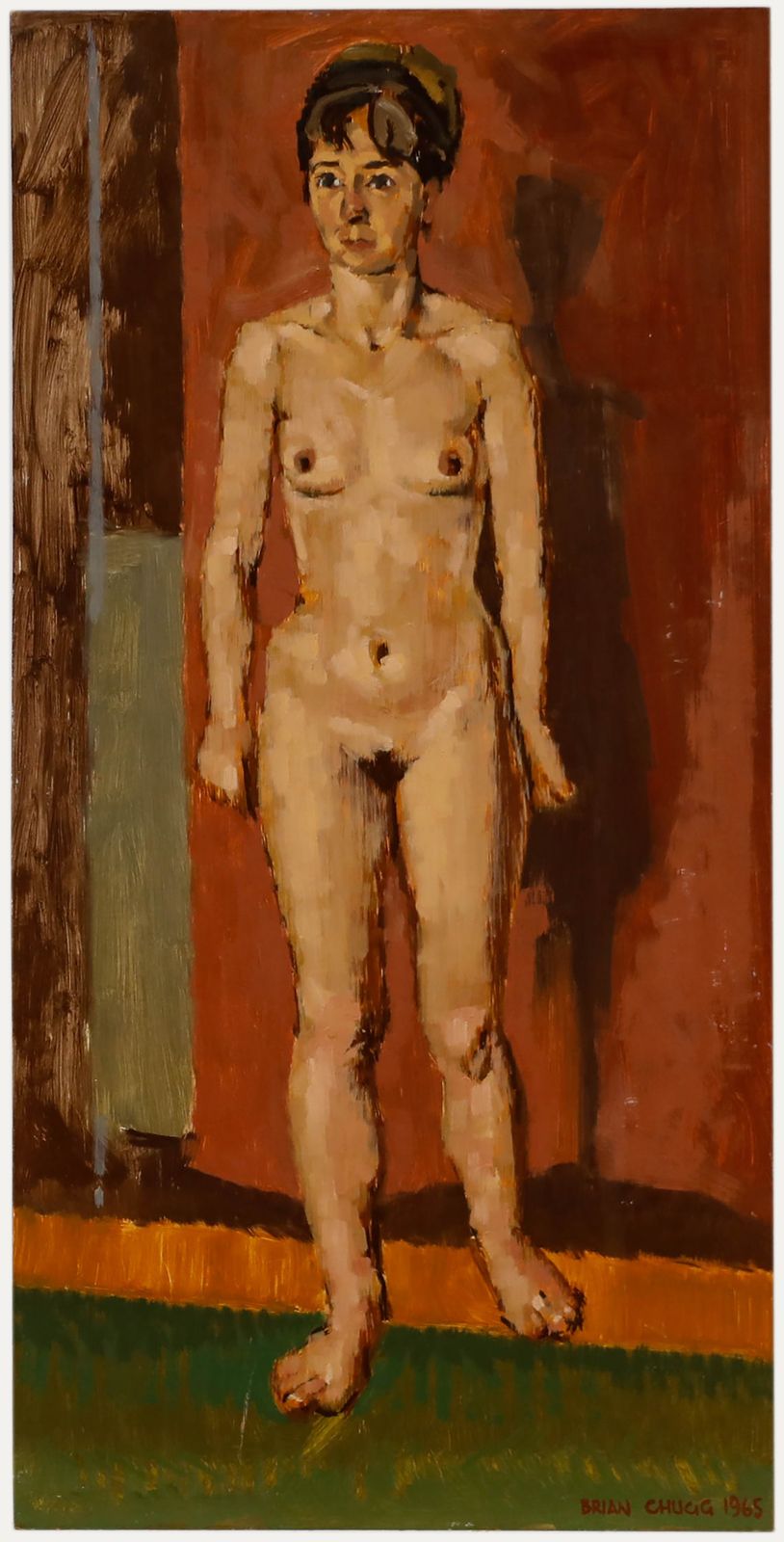 Brian Chugg (1926 2003) Mid 20th Century Oil, First Nude
