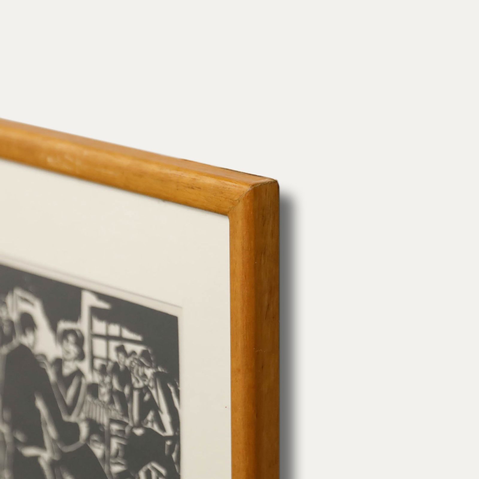 Frans Masereel (1889 1972) Framed Woodcut, Man's Passion No.16 photo 122.0