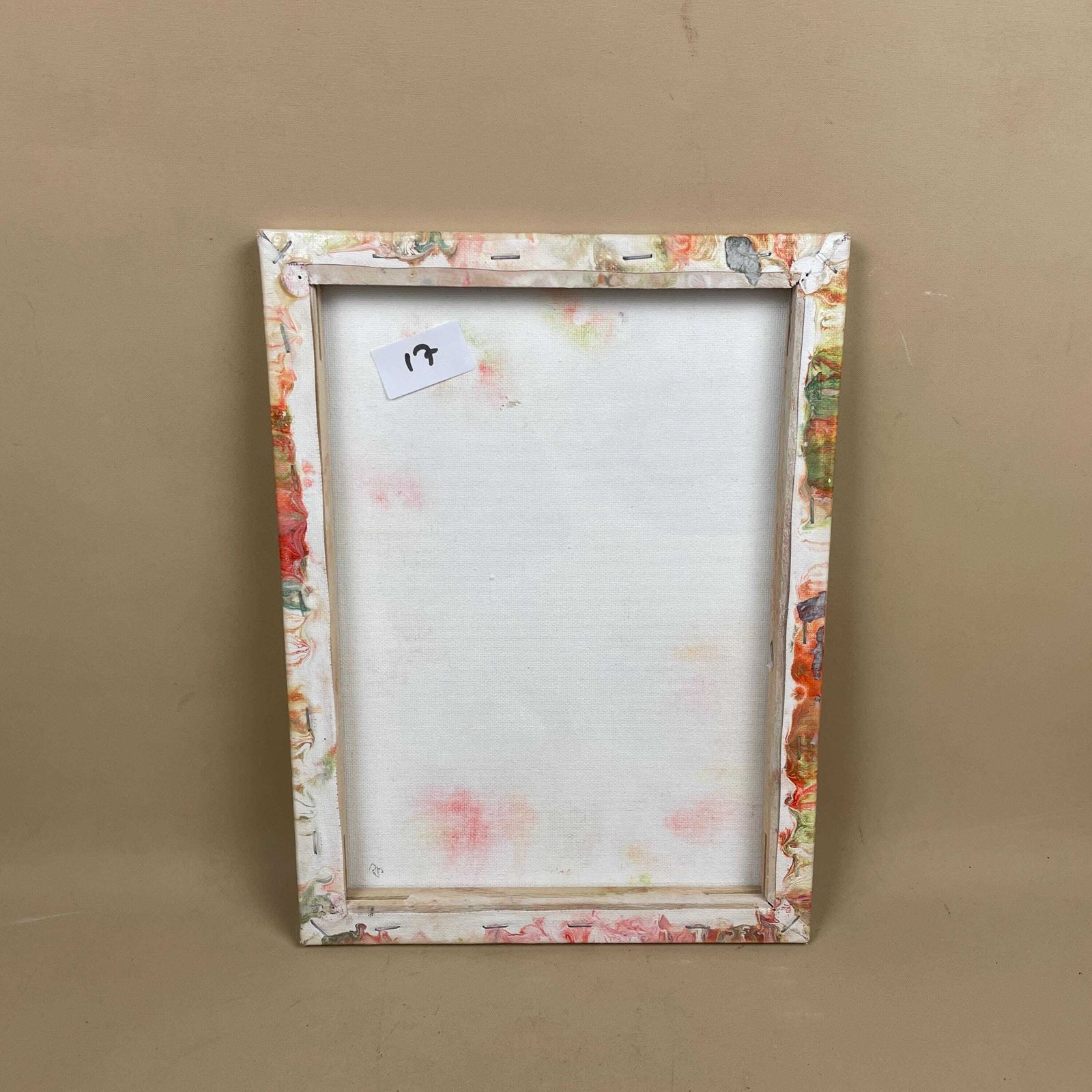 photo furniture Vintage Marbled Painting Picture Original Artwork On Canvas Marble Pattern Wood Frame Painted Art Rectangle 31x22.7cm Wall Hanging Marbling