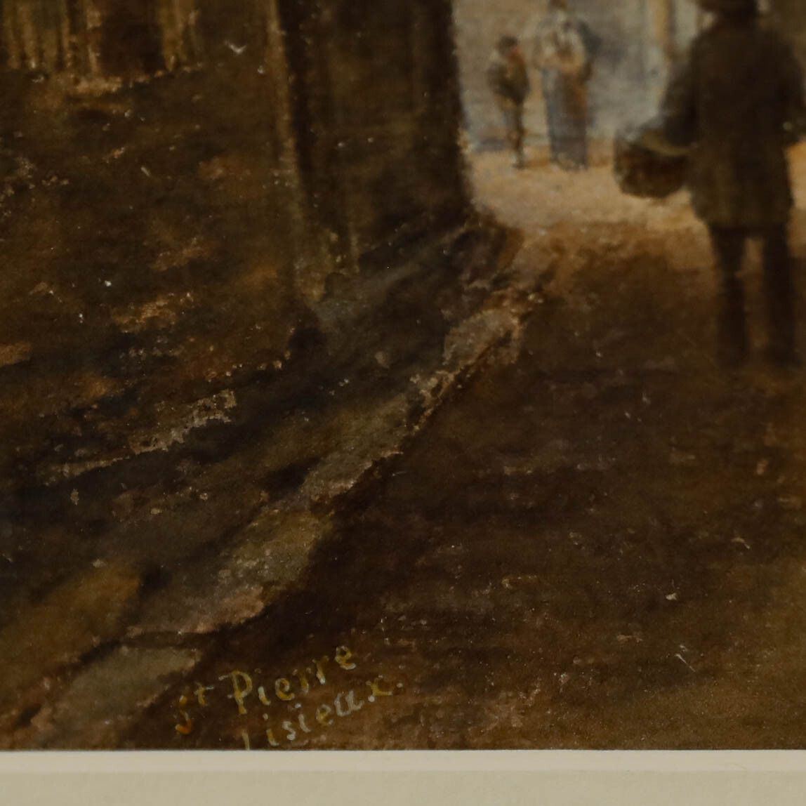 H. C. Sylvester Framed 1904 Watercolour, Cathedral Of Saint Pierre De Lisieux photo Art