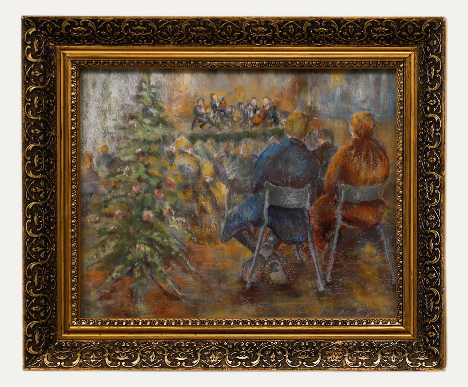 Pat Arthur Framed 20th Century Pastel, The Recital