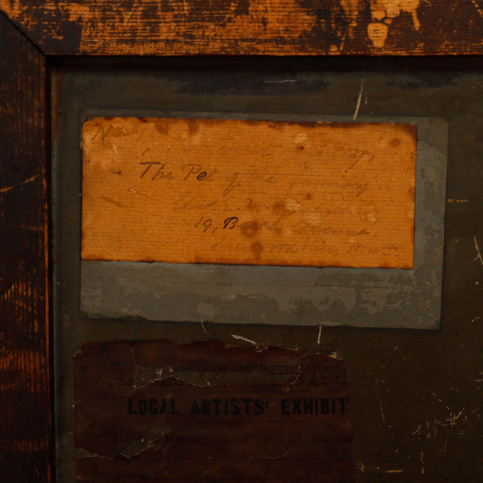 Charles Edwin Baldock (1876 1941)  Framed Oil, Farm Dog Resting On A Barrel photo Art