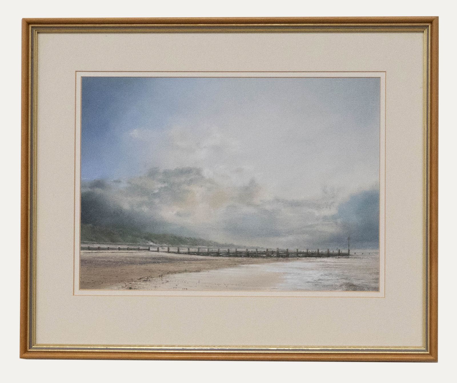 Christopher Stolworthy Framed Contemporary Pastel, Sun On The Shoreline