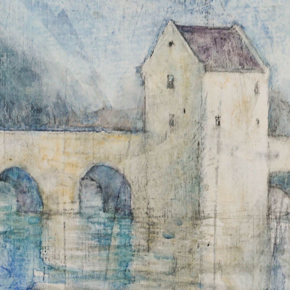 Jenny Lander Contemporary Watercolour, Montrichard Val De Cher photo Art