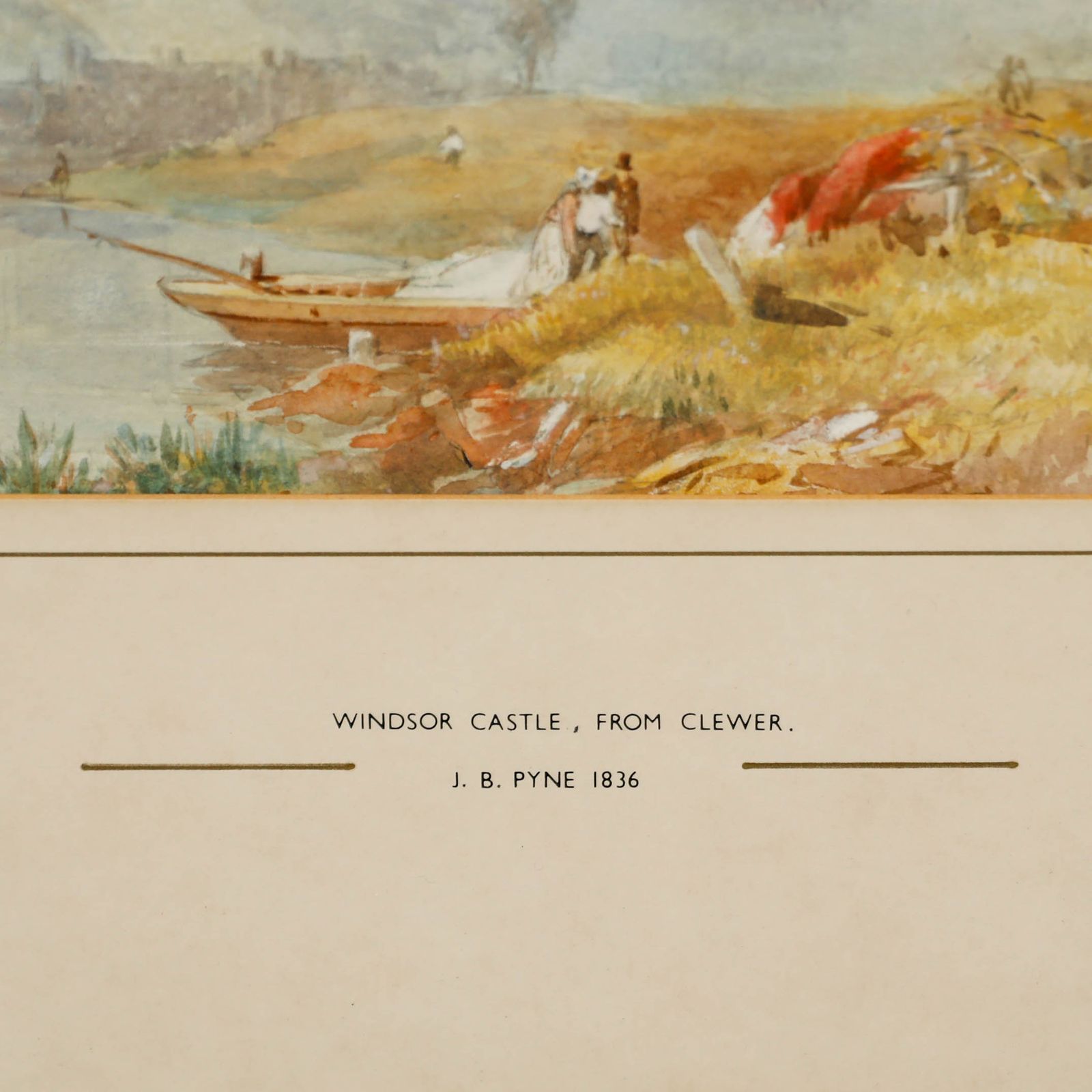 Attrib. James Baker Pyne (1800 1870) 1936 Watercolour, Windsor Castle photo Art