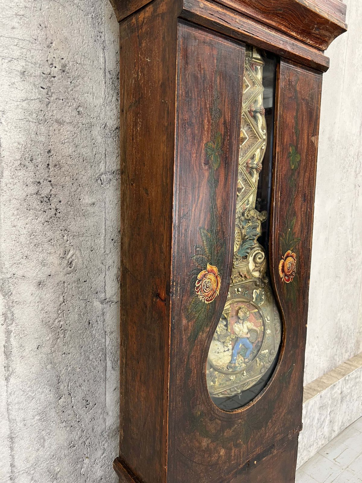 Haute Savoie Hand Decorated Grandfather Clock photo 1295.0