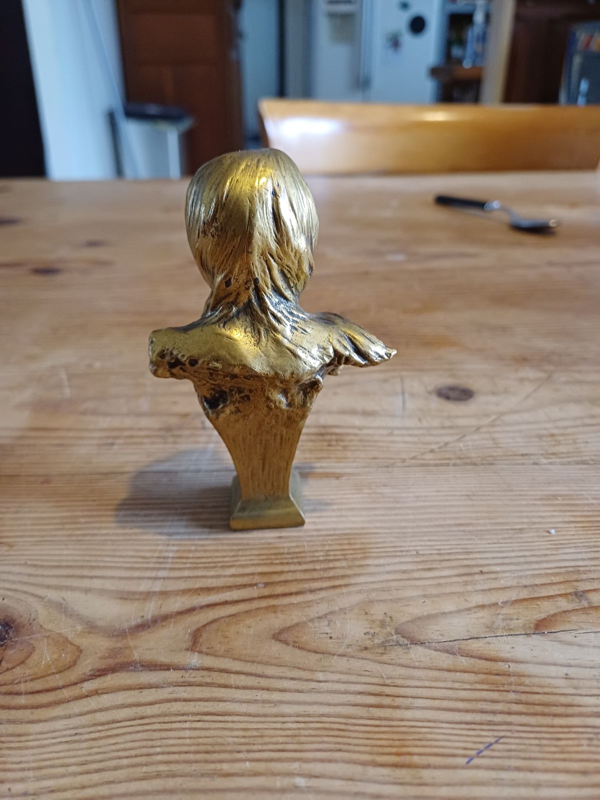 Jules Aimé Grosjean 1872 1906 Gilt Bronze 19th Bust Of Young Woman photo buy