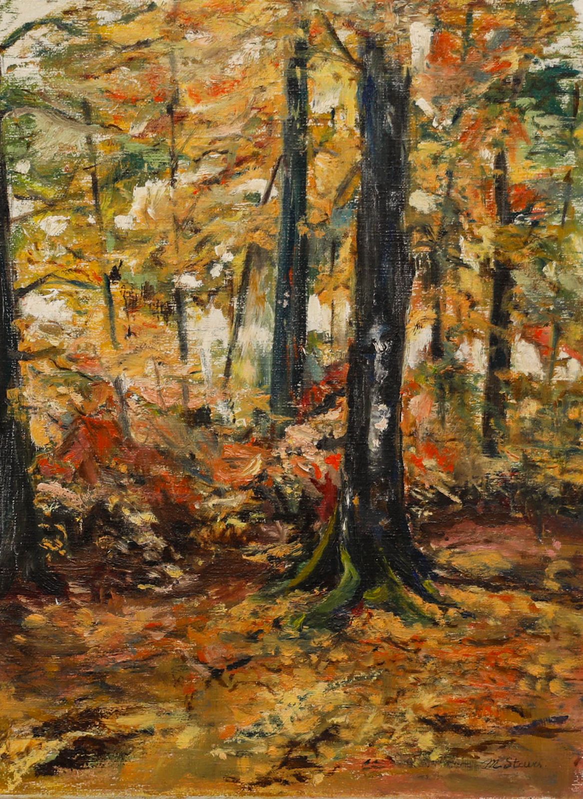 M. Steurs  Contemporary Oil, Autumn Forest photo furniture