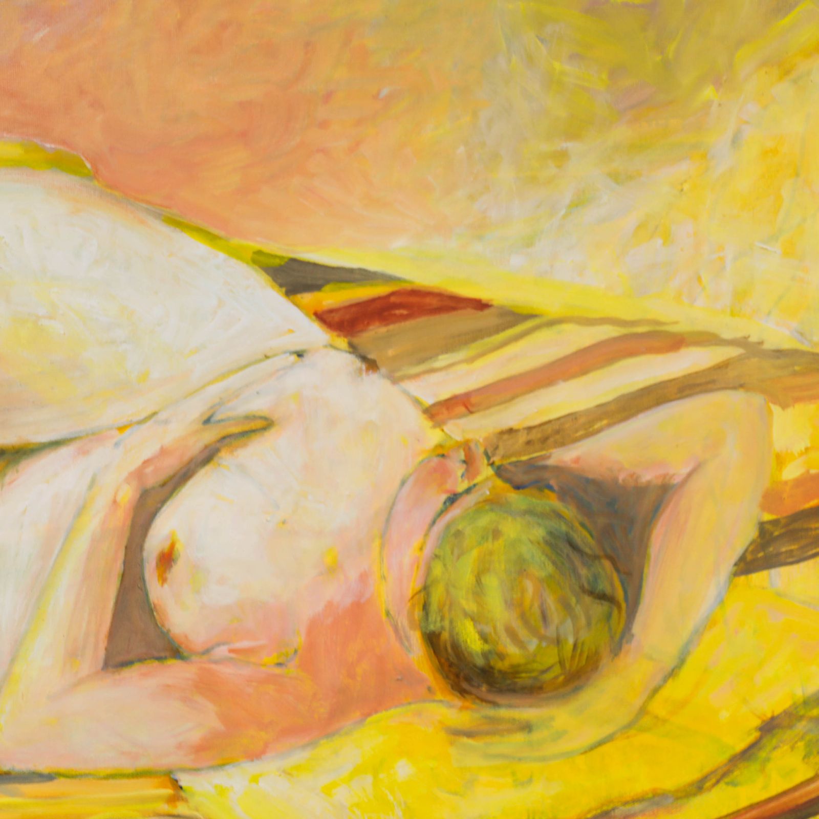 Mary Chugg (1935 2024) Contemporary Oil, Reclining Nude photo Art