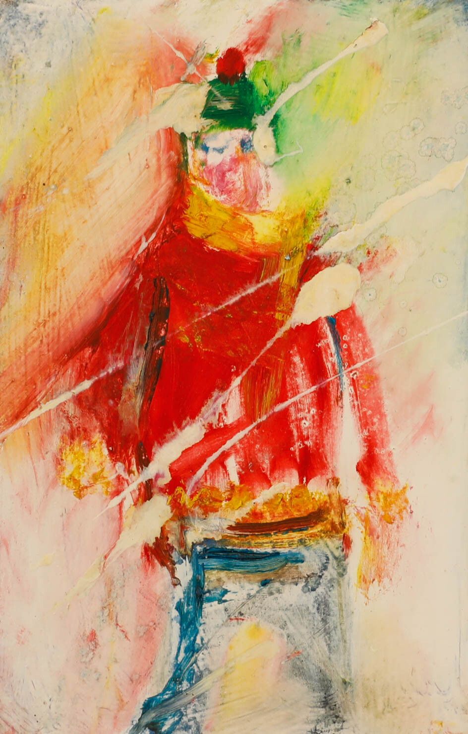 Sven Berlin (1911 1999) Oil, The Green Bobble Hat
