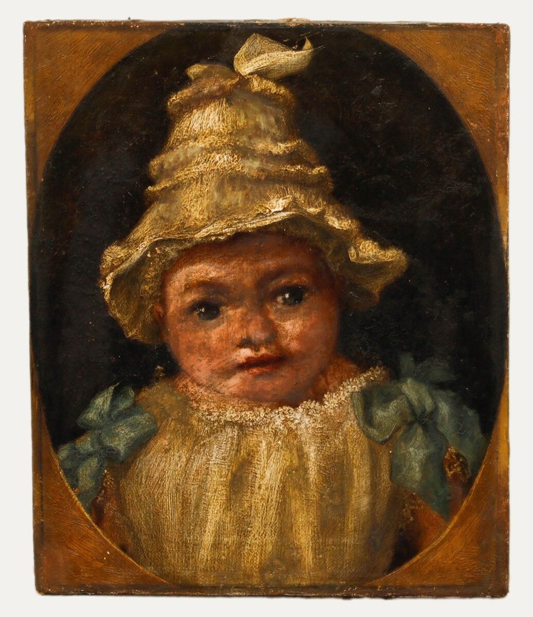 Early 19th Century Oil Portrait Of A Child