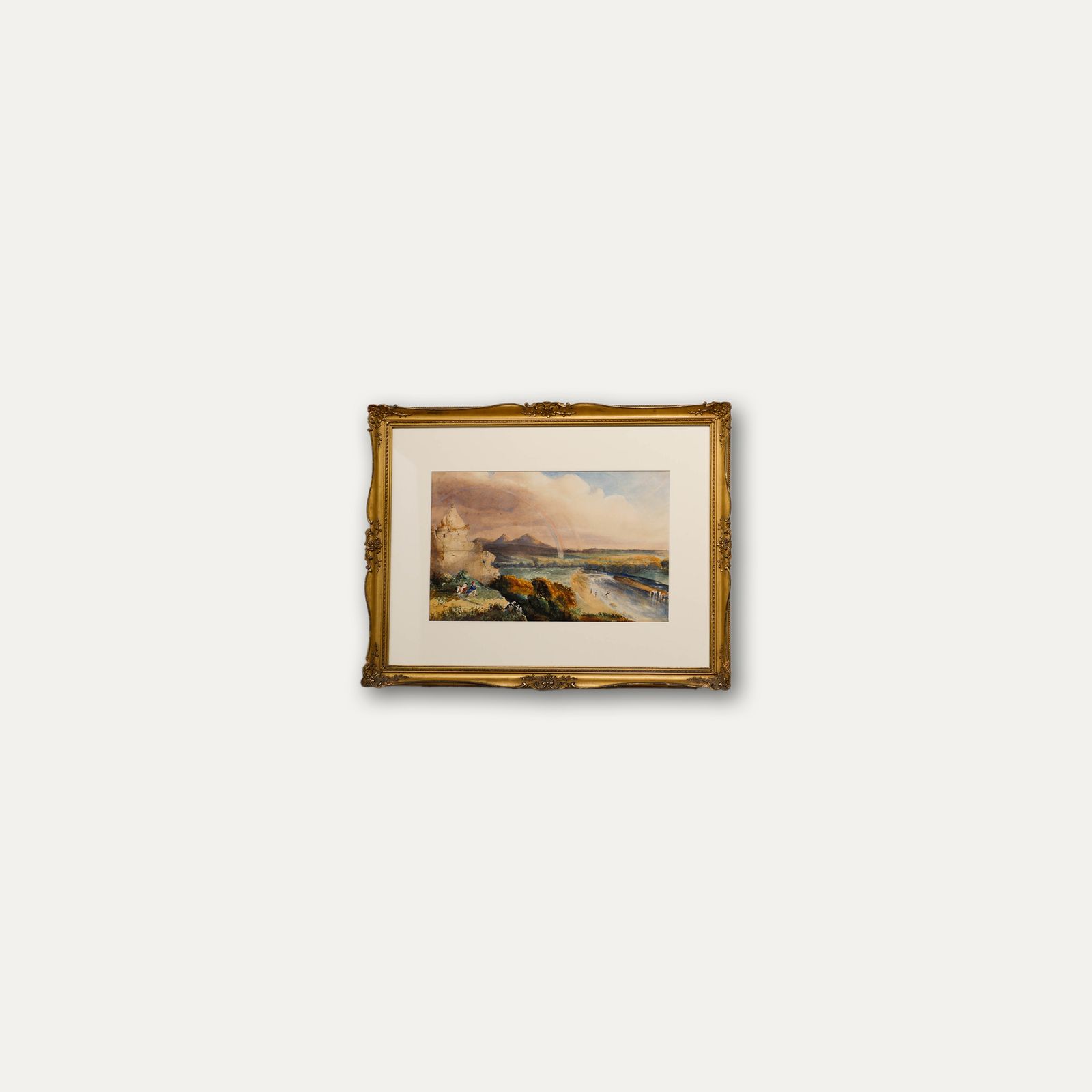 19th Century Watercolour View Of The Double Rainbow photo 246.0