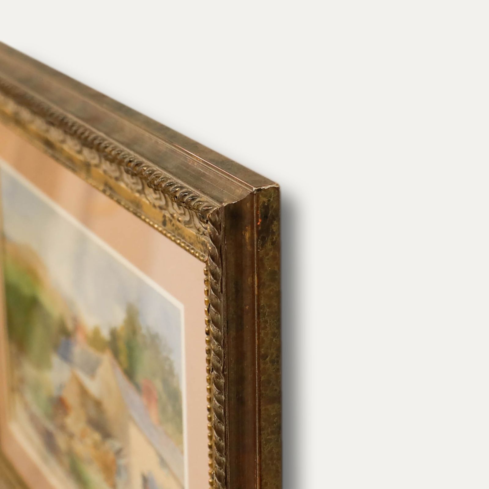 Framed Early 20th Century Watercolour Farm In The Welsh Mountains photo 164.0