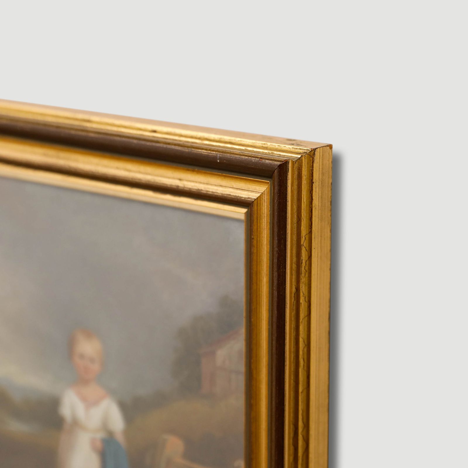 Fine English School 19th Century Oil Portrait Of A Girl Fetching Water photo 386.0