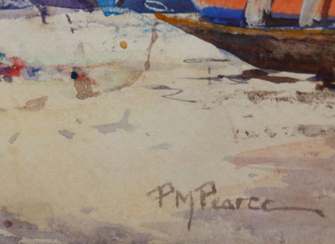 P. M. Pearce Framed Mid 20th Century Watercolour, Varenna, Lake Como photo vinterior