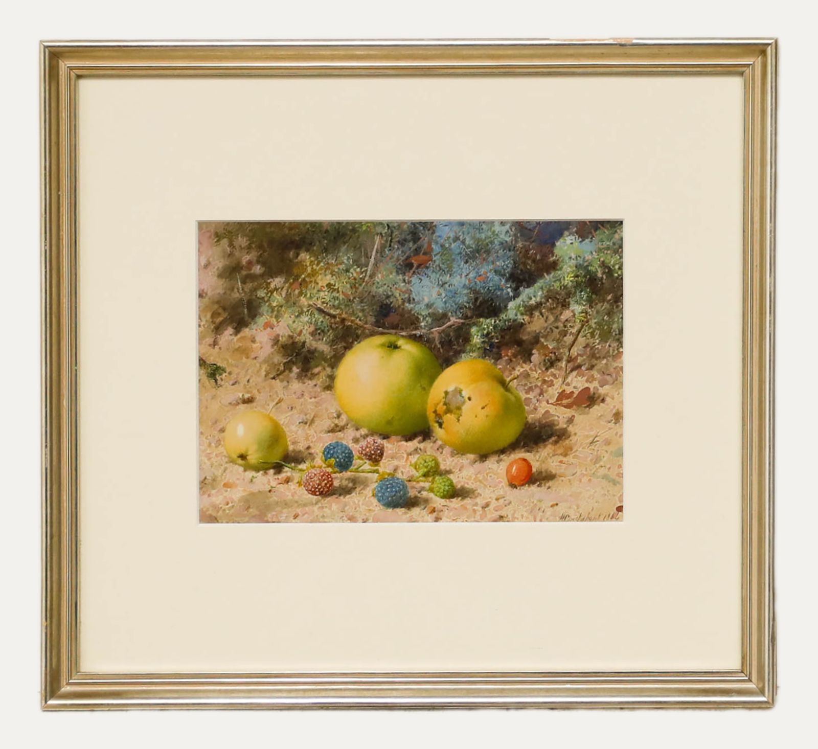 William Cruikshank (1848 1922) 1864 Watercolour, Apples And Berries
