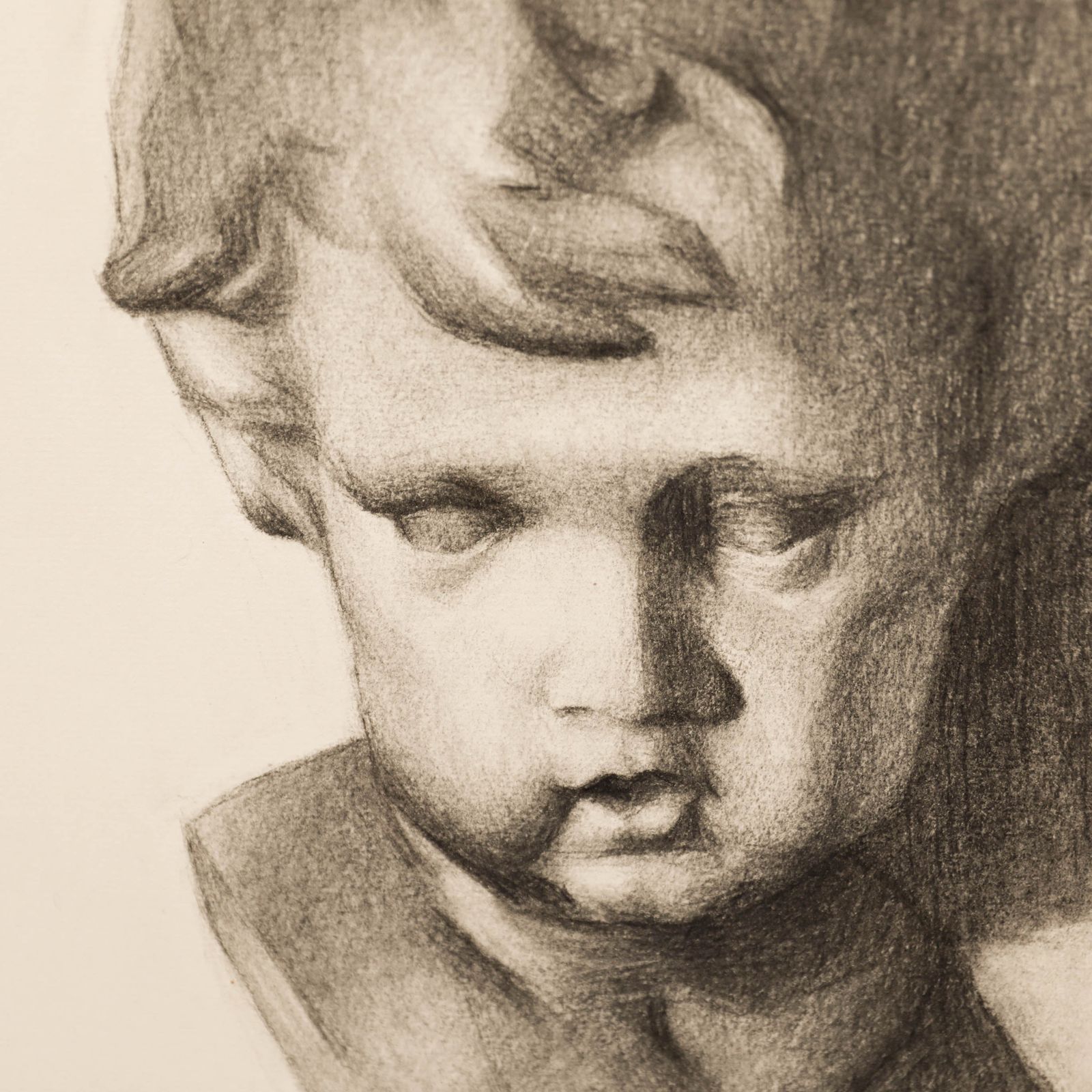 G. Querville Early 20th Century Graphite Drawing, Study Of A Statue photo for sale