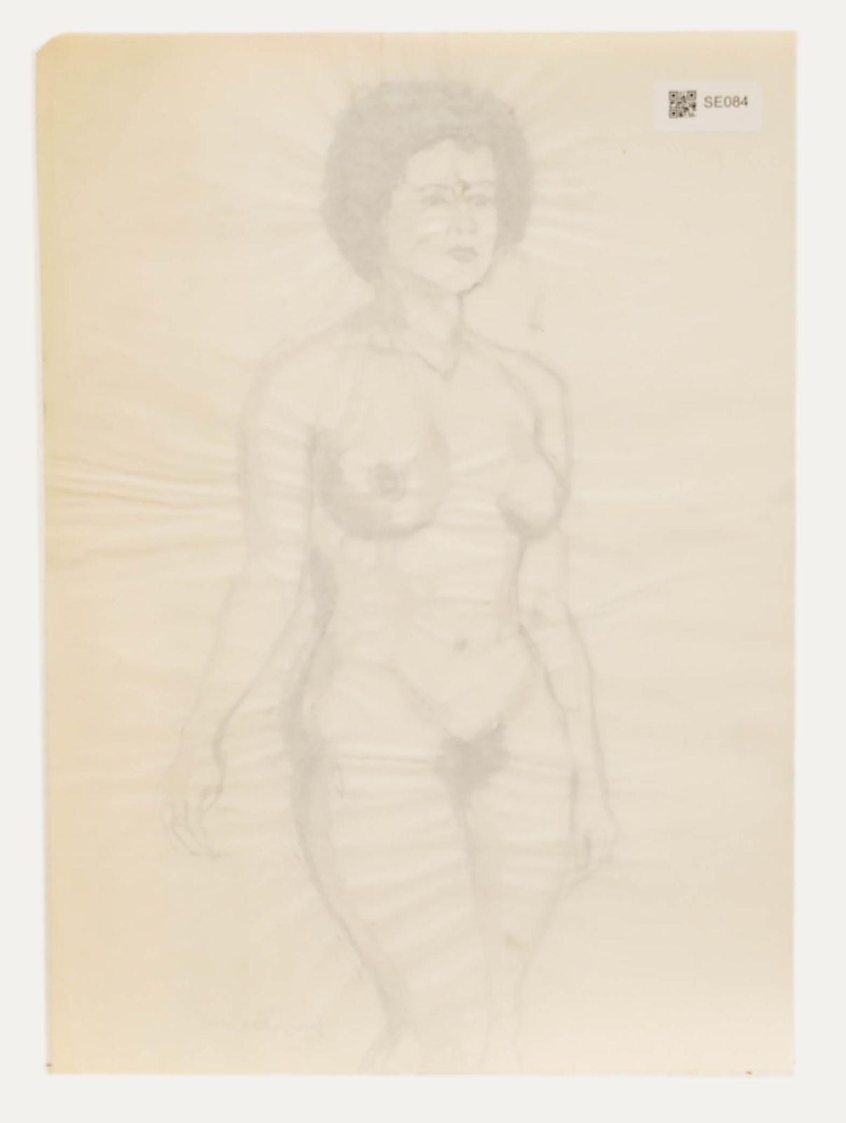 Georges Pacouil (1903 1996) Mid 20th Century Watercolour, Three Quarter Nude photo for sale