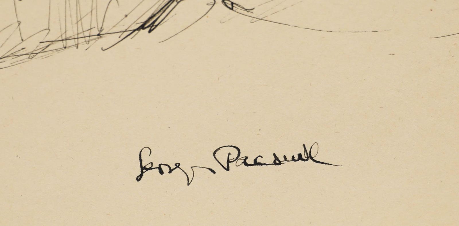 Georges Pacouil (1903 1996) Mid 20th Century India Ink, Reclining Nude IV photo 88.0