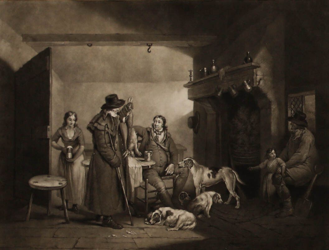 Ward After Morland 1797 Mezzotint, Inside Of A Country Alehouse photo for sale