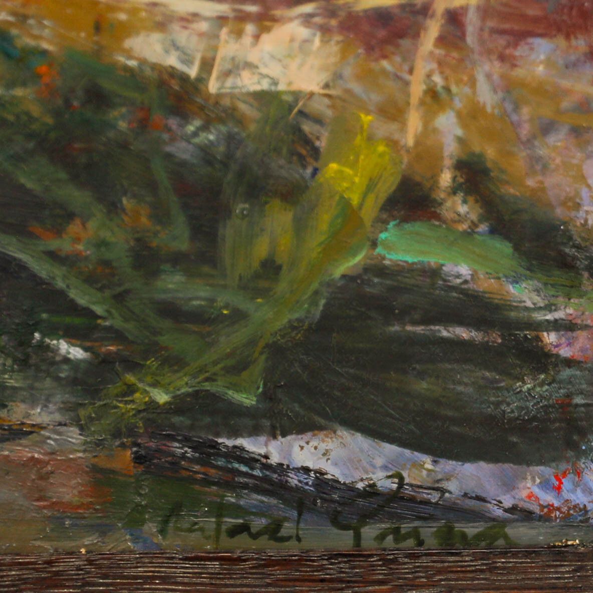 Rafael Griera Padrosa (B.1967) 20th Century Oil, Pueblo Español photo vinterior