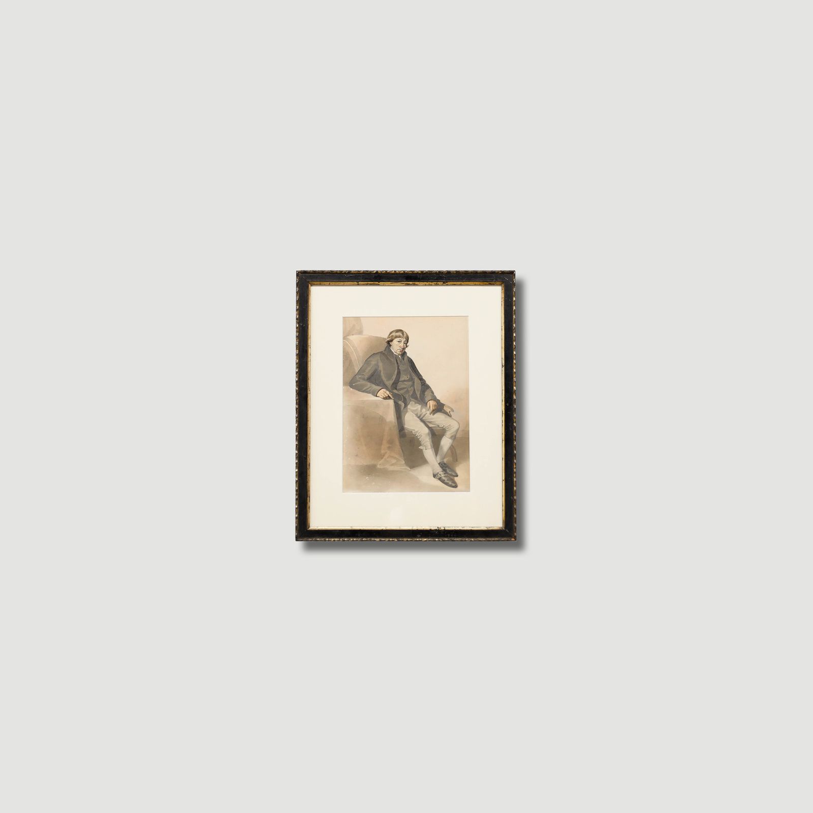 English School Early 19th Century Watercolour Portrait Of A Gentleman photo vinterior