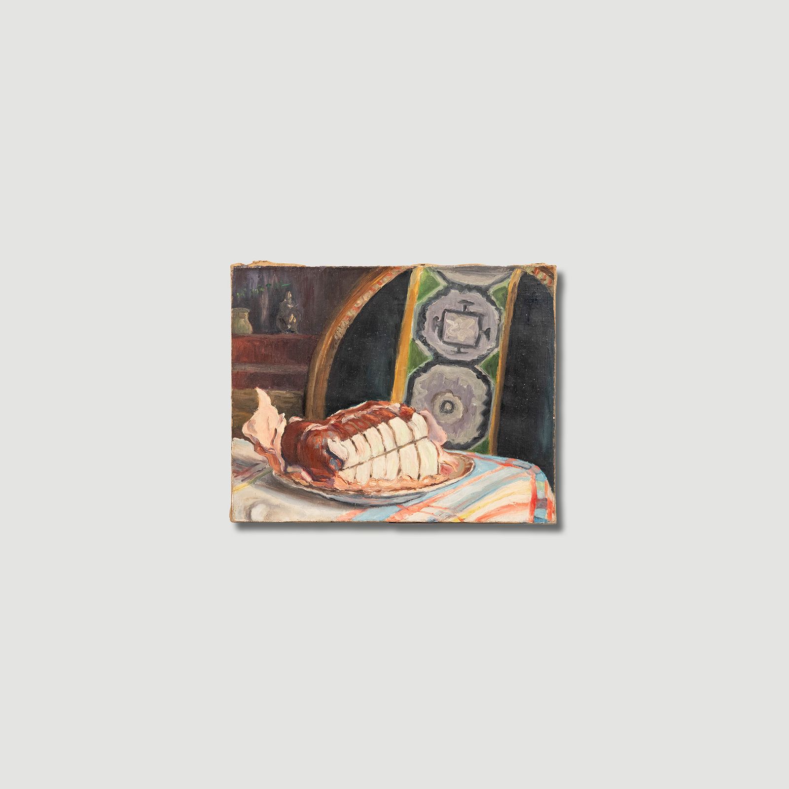 Henry Portal (1890 1982) Mid 20th Century Oil, A Joint Of Beef photo vinterior