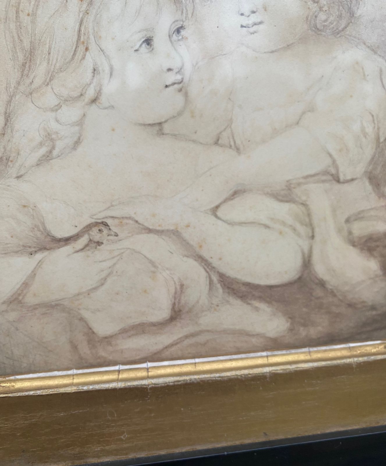 George III Period Grisaille Portrait Of Two Girls photo 450.0