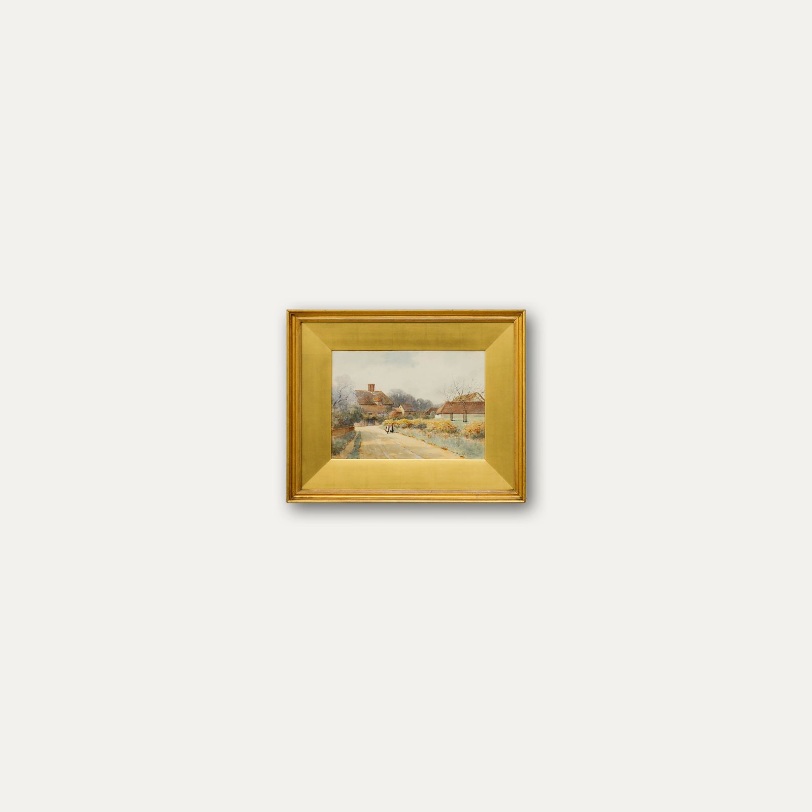 Harold M. English (1890 1953) Framed Watercolour, The Gorse Hedge, Rushwick photo buy