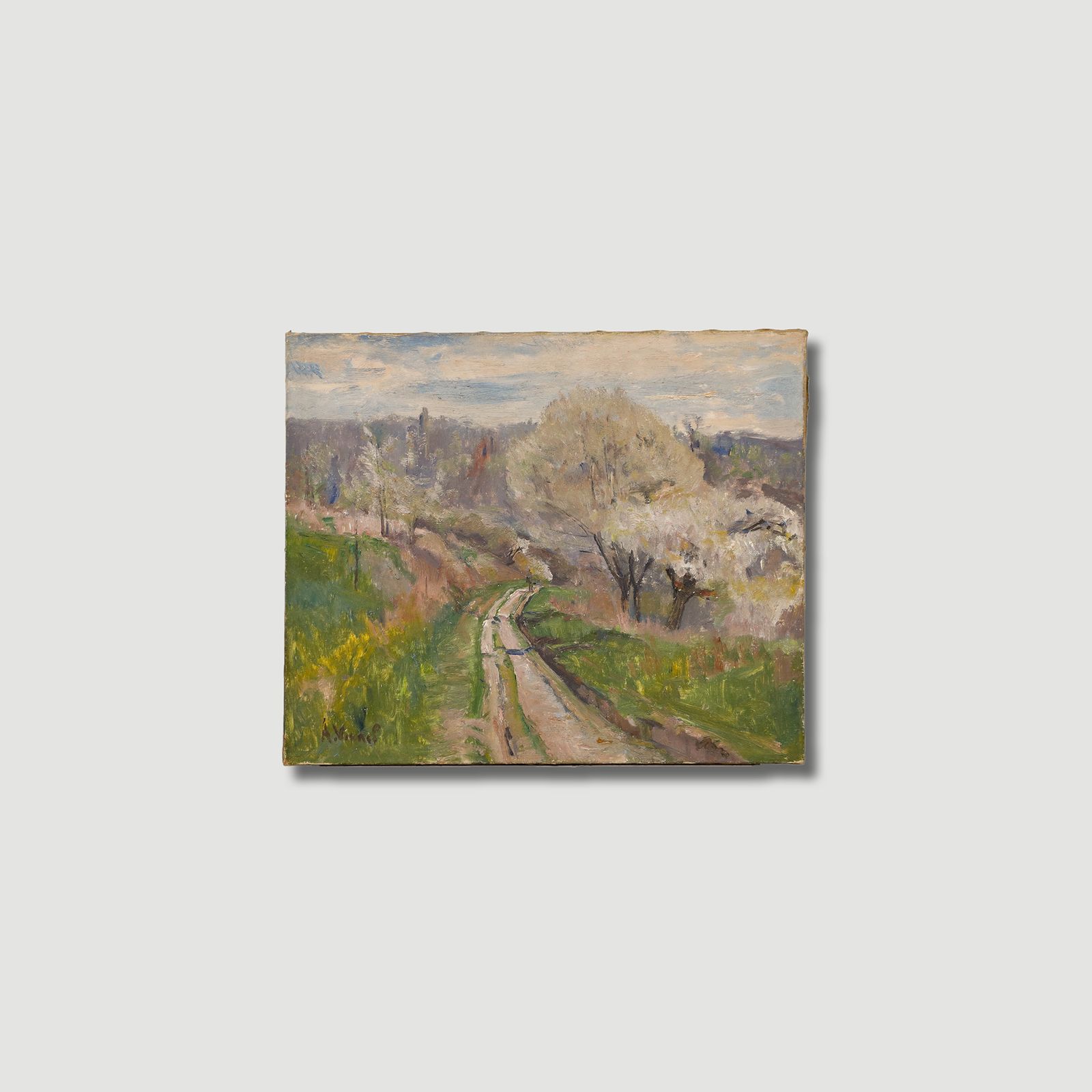Andre Leon Vivrel (1886 1976) Mid 20th Century Oil, Trees In Bloom photo buy