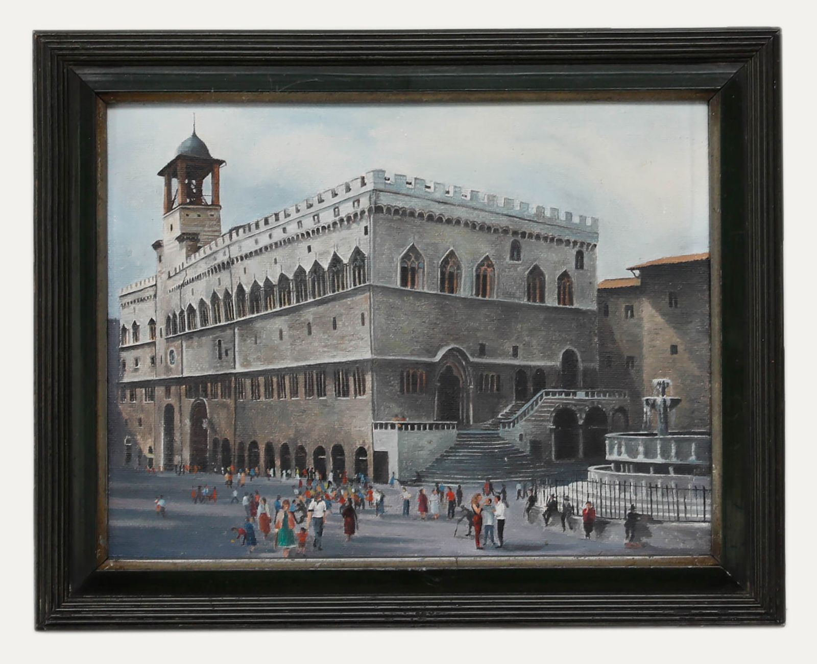 Framed 20th Century Oil Palacio De Los Priores