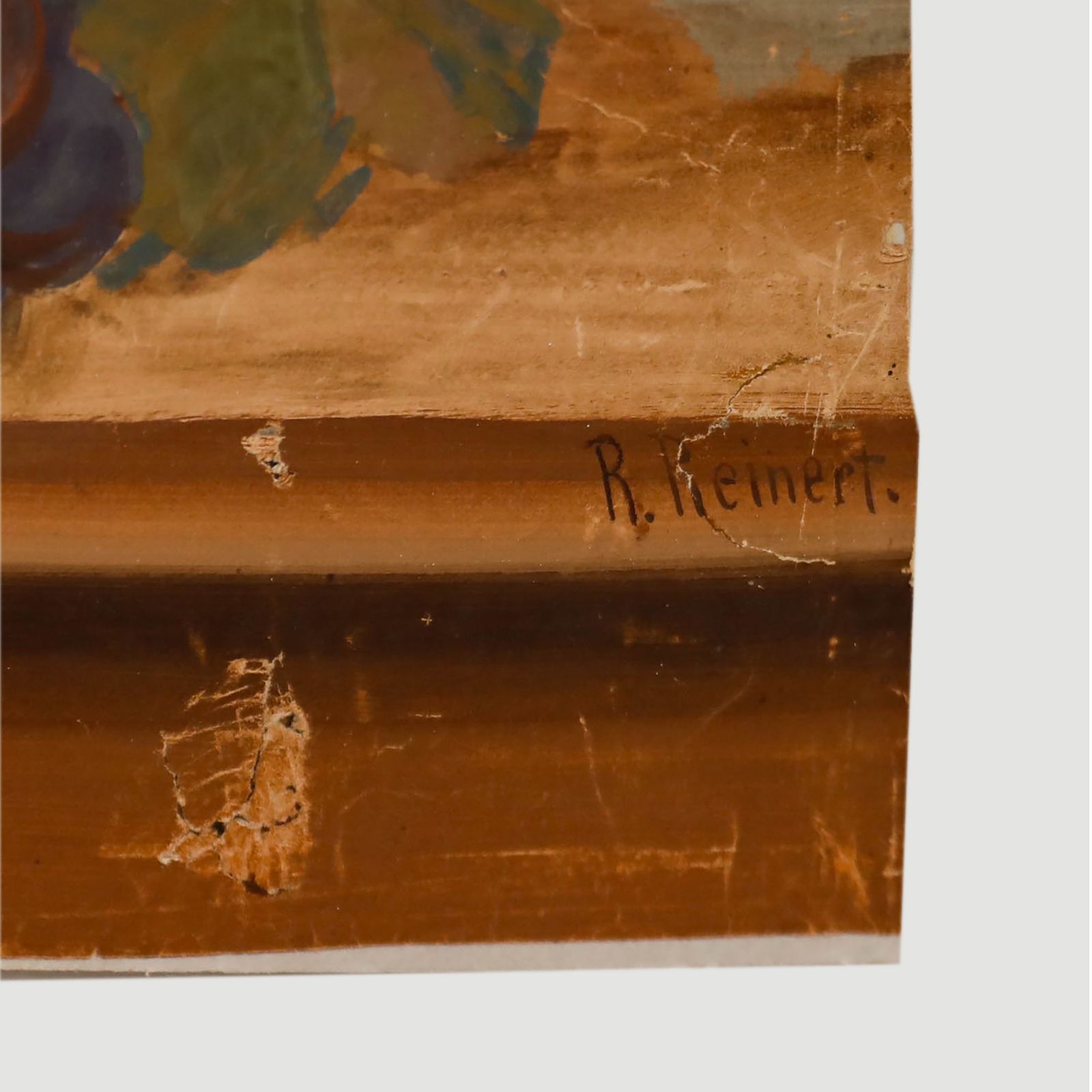 P. Reinert 20th Century Gouache, Fruit And Chalices photo Art
