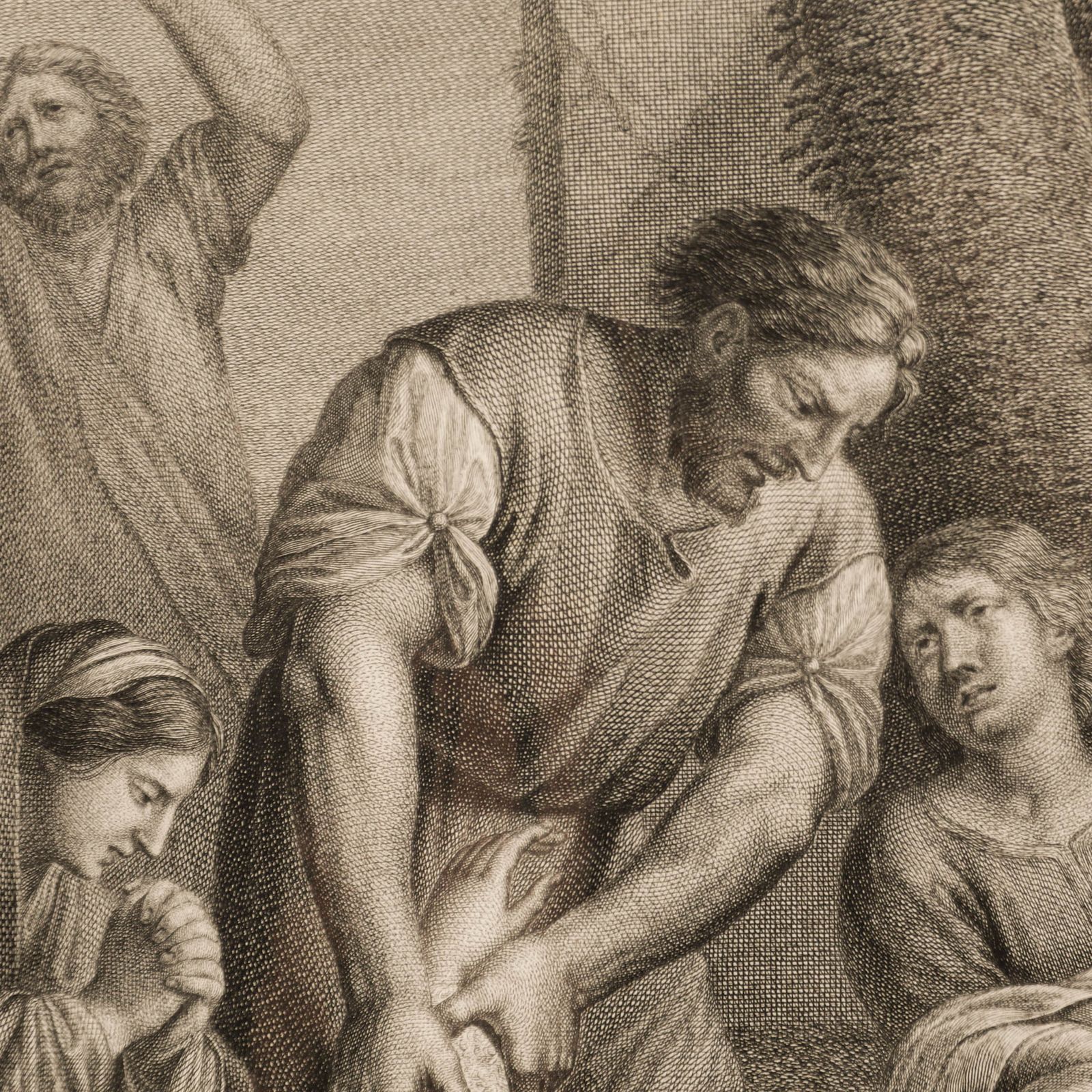 François  Aliamet After Le Sueur 1773 Engraving, Martyrdom Of Saint Stephen photo vinterior