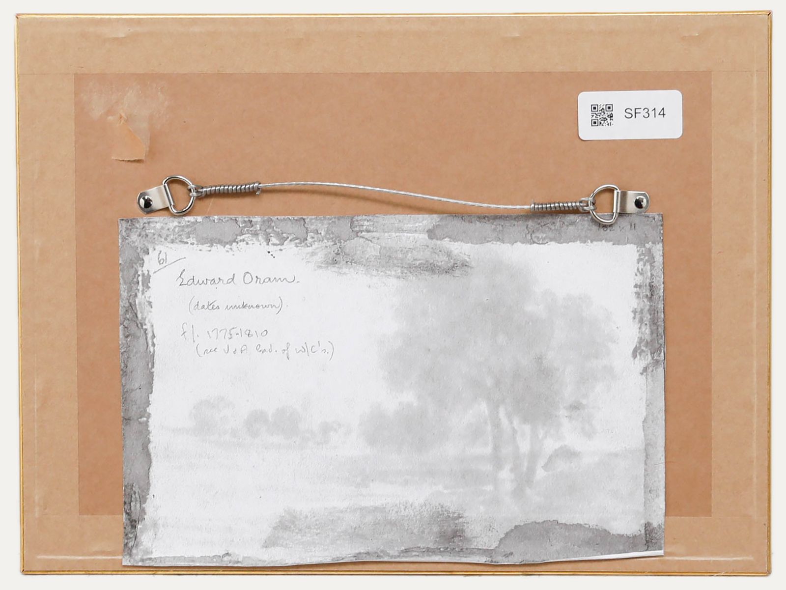 Attrib. Edward Oram (Fl.1766 1799) 19th Century Watercolour, Distant Folly photo for sale