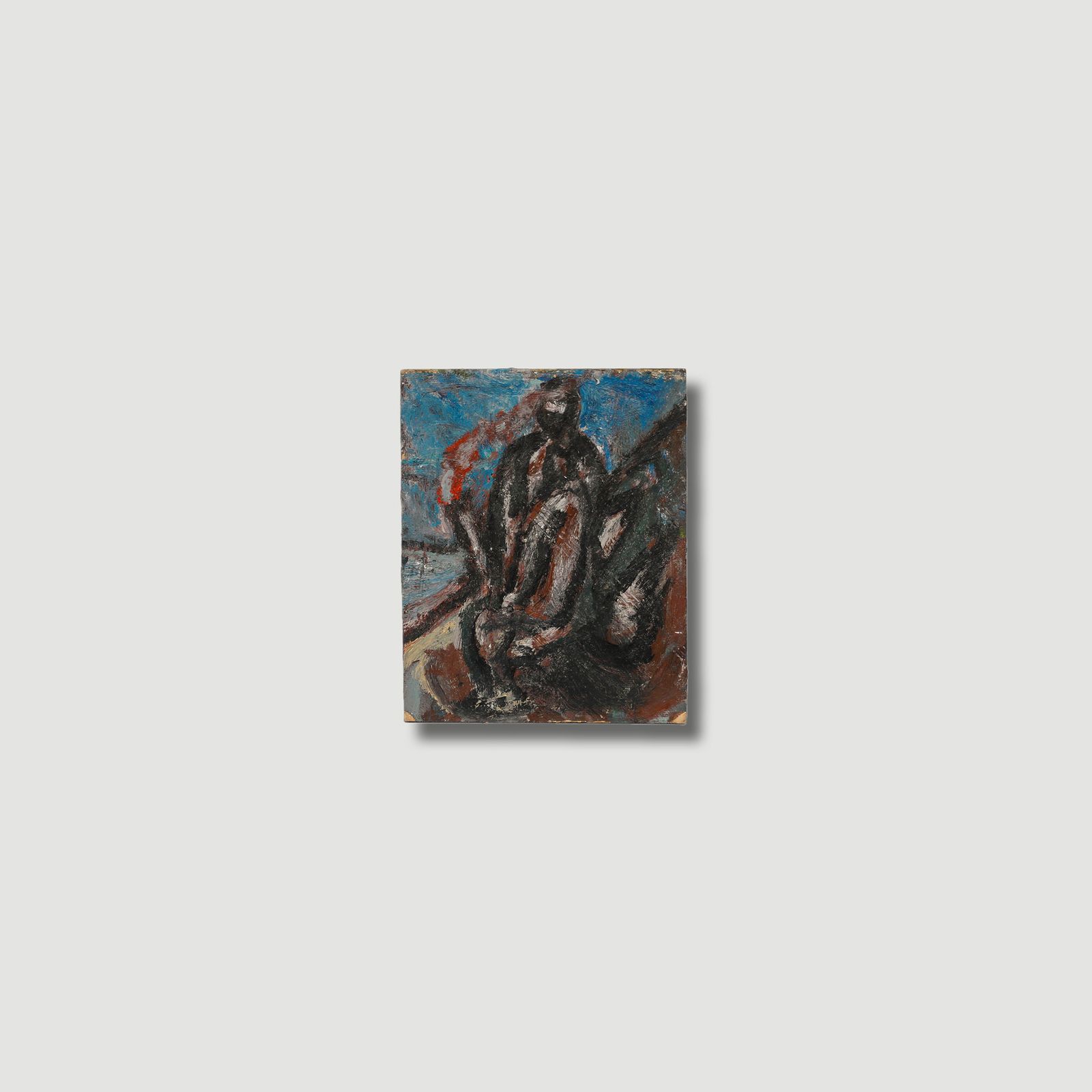 Ivan Bray (B.1967) 20th Century Oil, Seated Figure photo Art