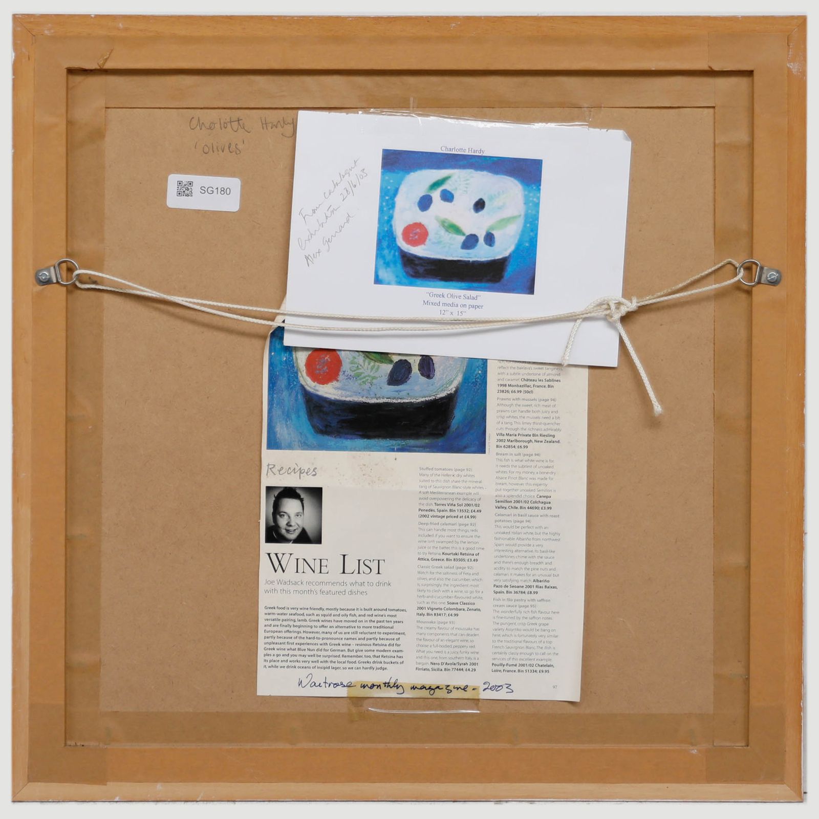 Charlotte Hardy Contemporary Mixed Media, Greek Olive Salad photo for sale