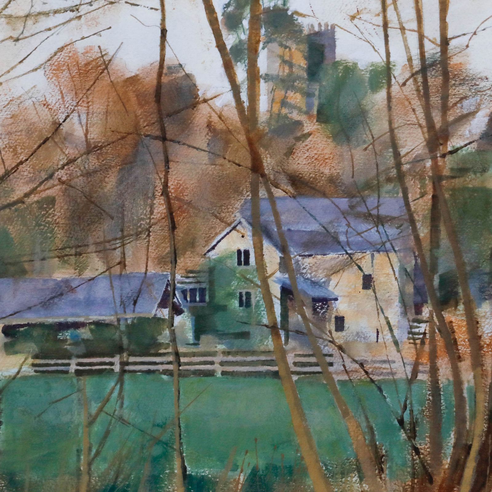 Anthony Colbert Framed 20th Century Watercolour, The Old Mill photo Art