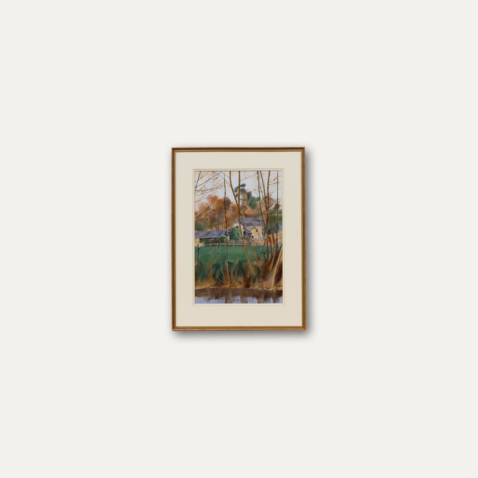 Anthony Colbert Framed 20th Century Watercolour, The Old Mill photo vinterior
