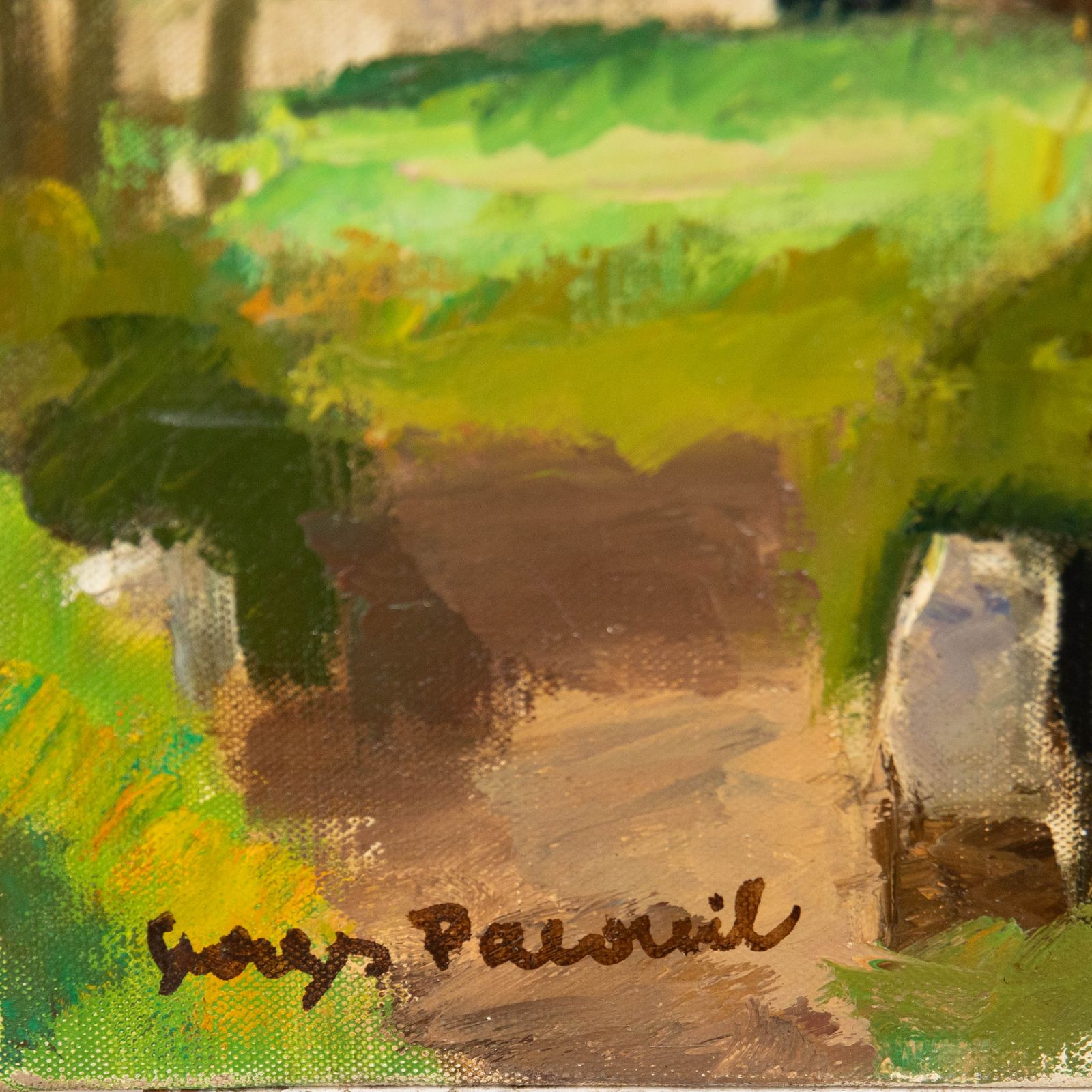 Georges Pacouil (1903 1996) Mid 20th Century Oil, Montfort L'amaury photo 211.0