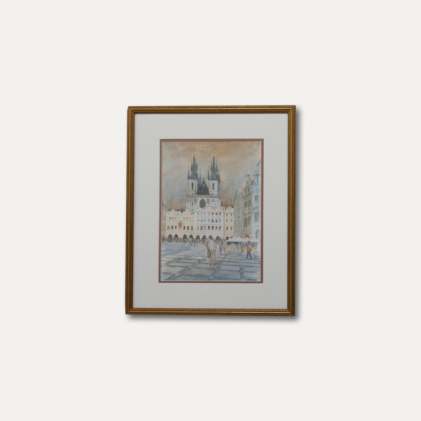 Patricia Thorman Watercolour, Church Of Our Lady Before Týn, Prague photo buy