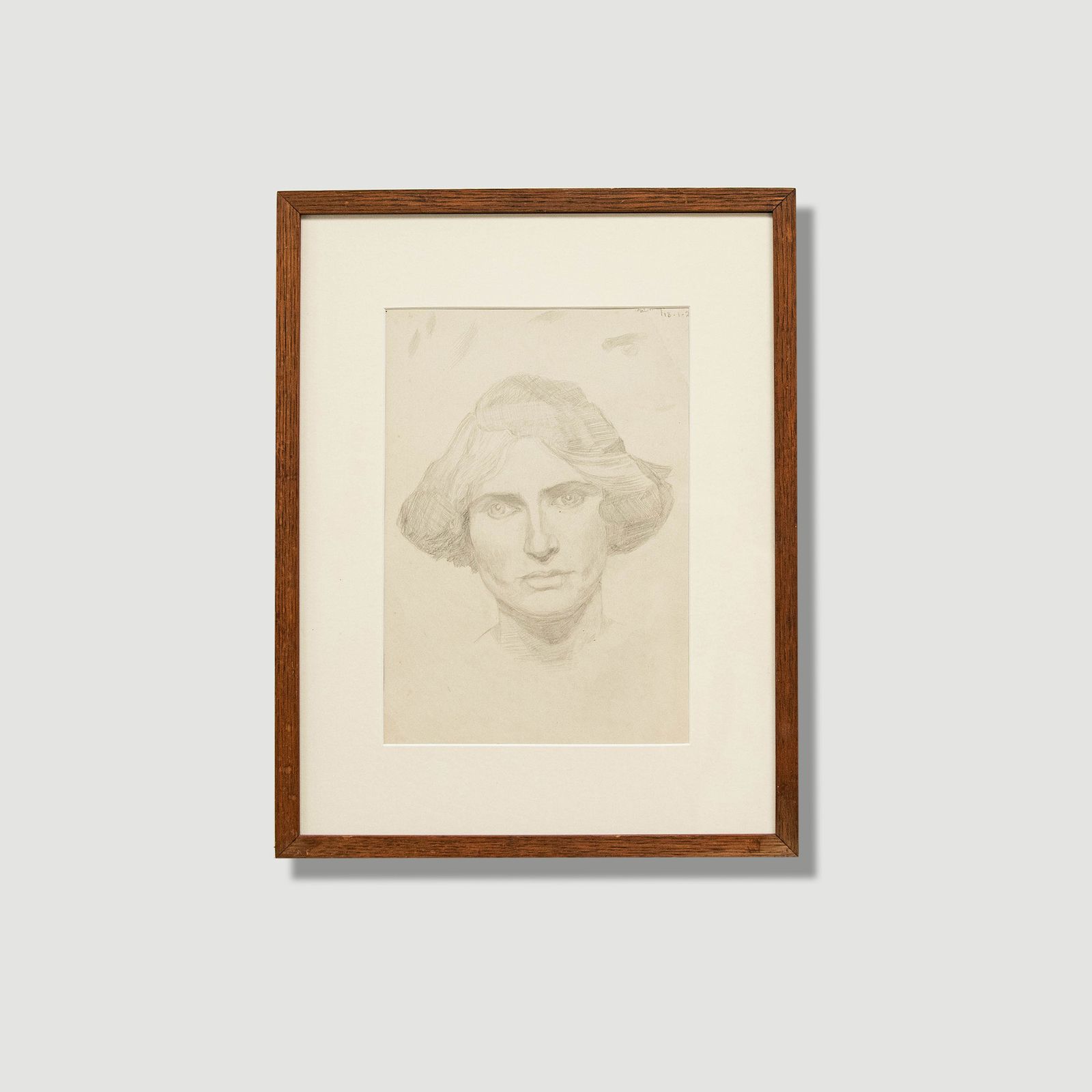 Lorna Bing (1897 1993) 1920 Graphite Drawing, Woman With Short Cropped Hair photo vinterior