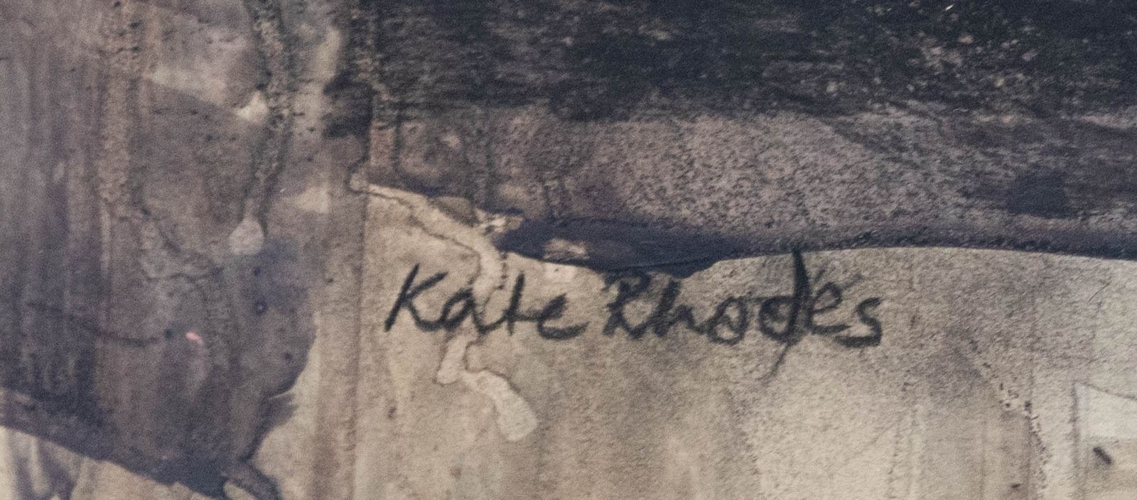 Kate Rhodes Framed Contemporary Mixed Media, The Boatyard, Gweek photo vinterior