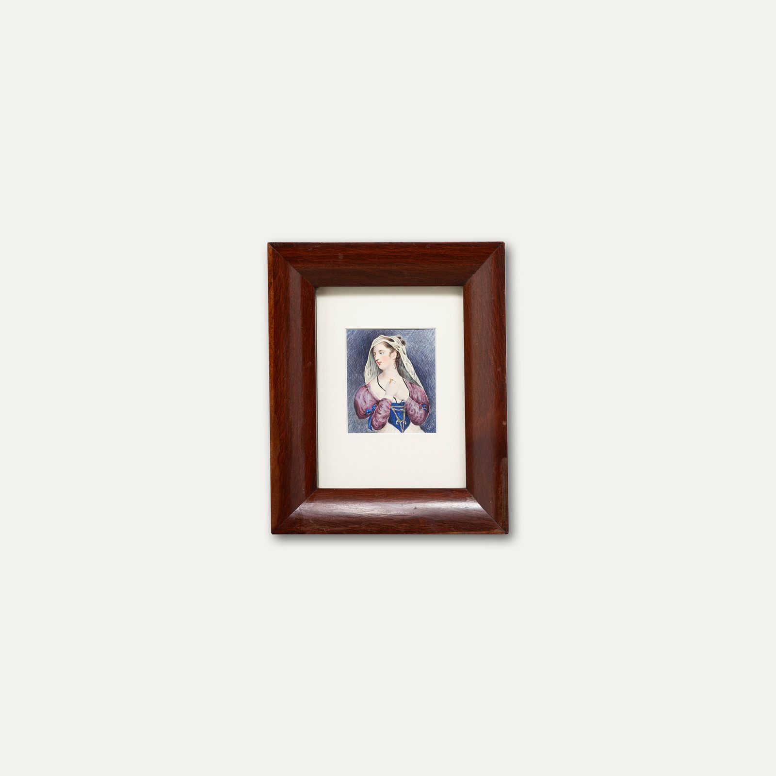 W.B Framed 19th Century Watercolour, Helen Of Troy photo vinterior