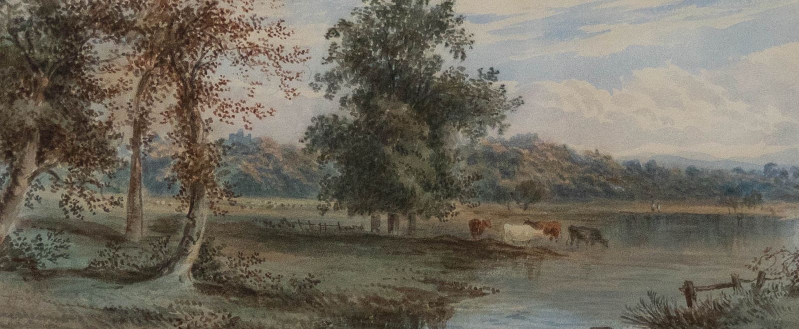 S. Shepherd (Fl.1865 1895) Late 19th Century Watercolour, Near Arundel, Sussex photo furniture